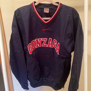 Gonzaga Wind Shirt Pullover Sweatshirt- NEW